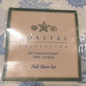 Sea Shell 300 count FULL SIZE SHEET SET